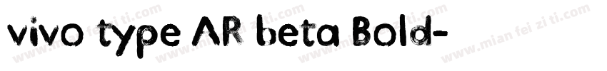 vivo type AR beta Bold字体转换